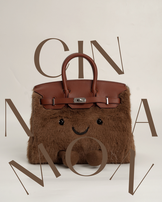 Plush Tote in Cinnamon | Limitée Collection