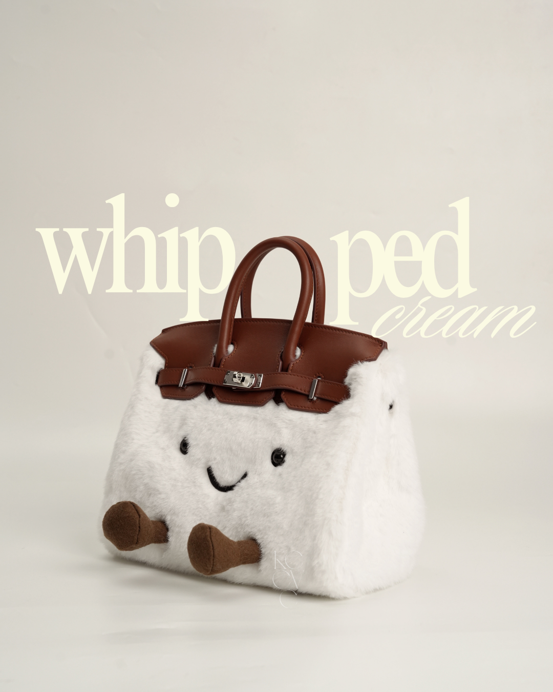 Plush Tote in Whipped Cream | Limitée Collection