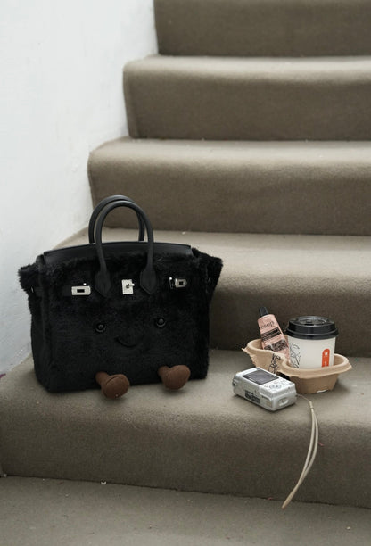 Plush Tote in Smoke | Limitée Collection