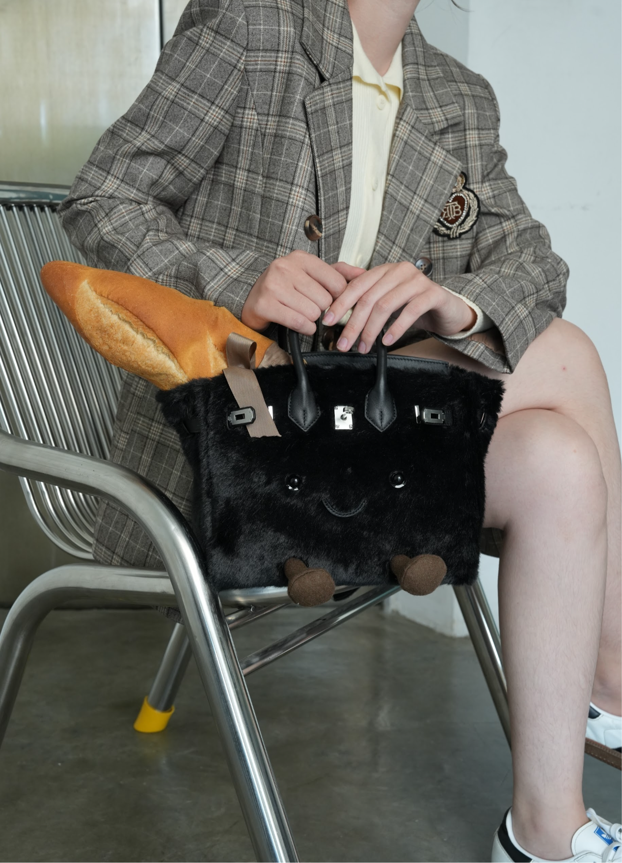 Plush Tote in Smoke | Limitée Collection