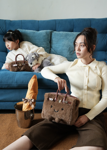 Plush Tote in Cinnamon | Limitée Collection