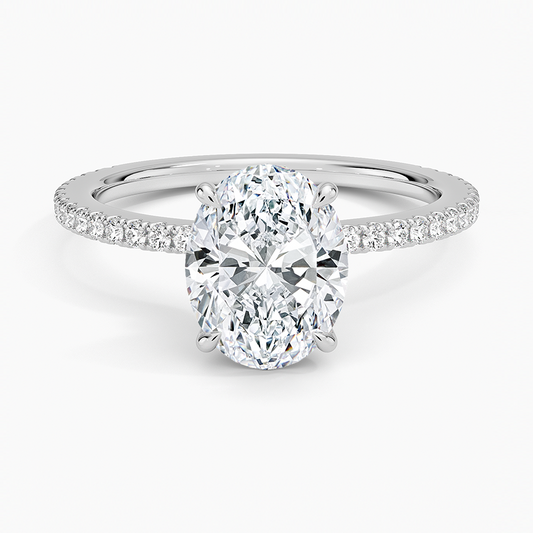 Demi Three-Quarter Coverage Diamond Ring (1/3 ct. tw.) in 18K White Gold