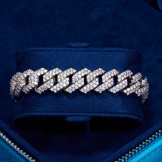 14mm Monaco Bracelet - White Gold
