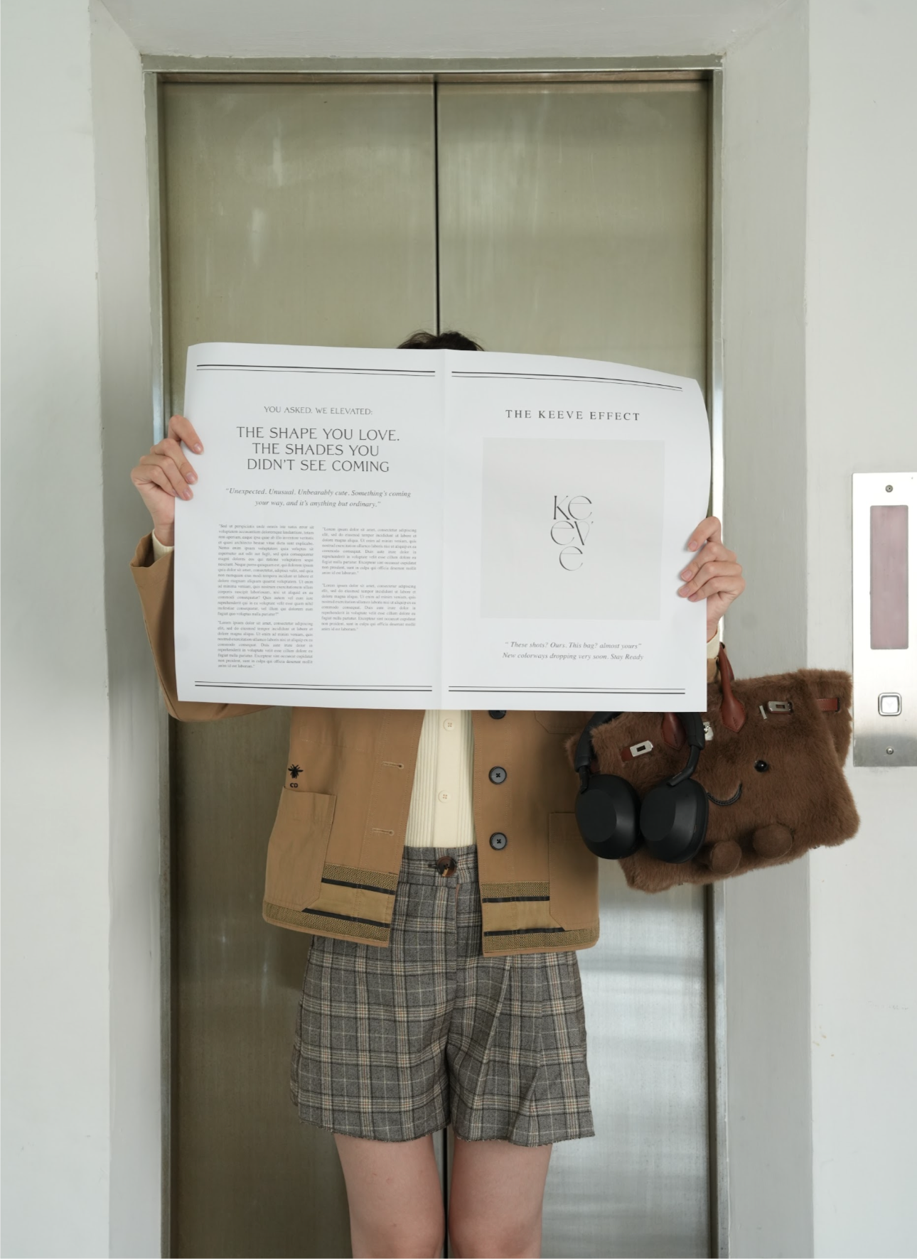 Plush Tote in Cinnamon | Limitée Collection