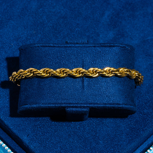 6mm Rope Bracelet - Gold