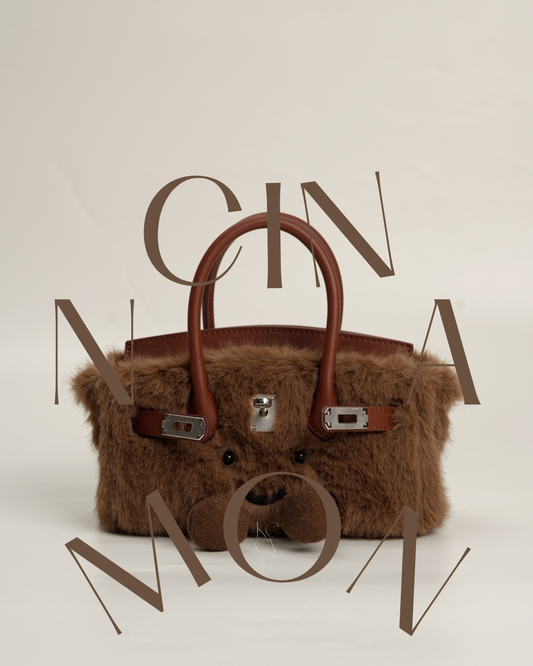 Pocket Plush Tote in Cinnamon | Limitée Collection