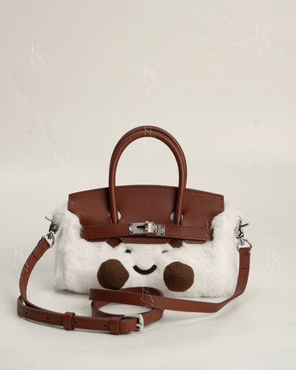 Pocket Plush Tote in Whipped Cream | Limitée Collection