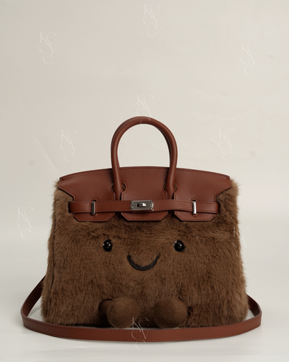 Plush Tote in Cinnamon | Limitée Collection