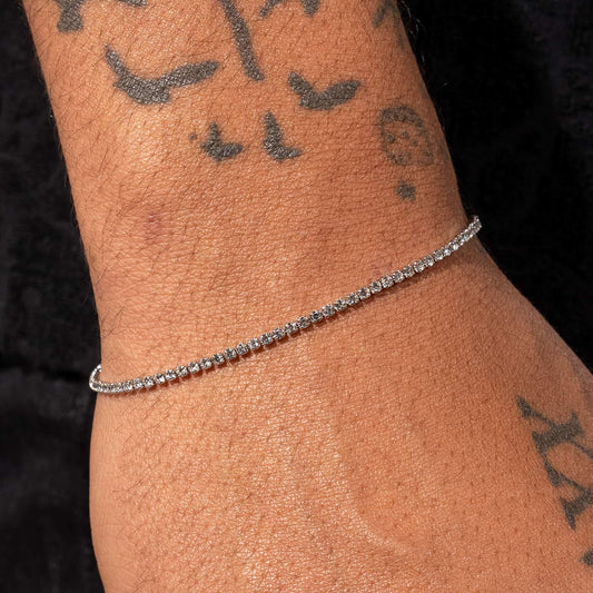 1.5mm Tennis Bracelet - White Gold